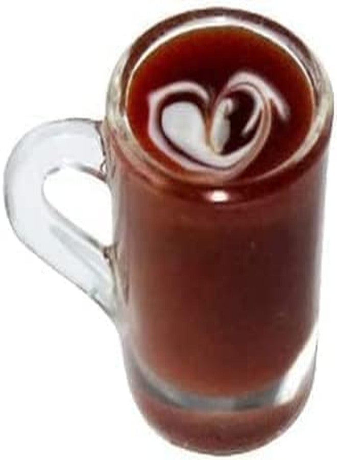 Jizlan Miniature Coffee Cups Model Dollhouse Ornament Dollhouse Decoration Mini Decor Doll House Accessories Birthday Gifts for Women Friends (Brown) - Image 1